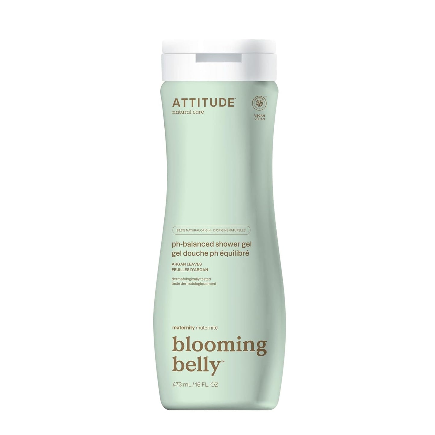 ATTITUDE Pregnancy pH-Balanced Body Wash, EWG Verified, Dermatologically Tested, Plant and