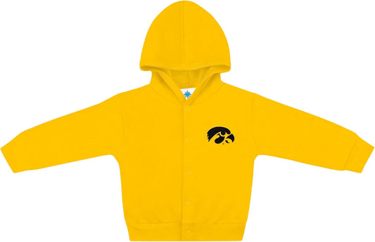 Creative Knitwear College Baby Snap Hooded Jacket - Team Logo, Multiple Colors, for Boys & Girls, (0-24 Months)