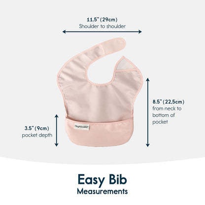 Tiny Twinkle Mess Proof Baby Bibs for Eating - Waterproof, Wipeable Bibs - Toddler Bibs - Travel