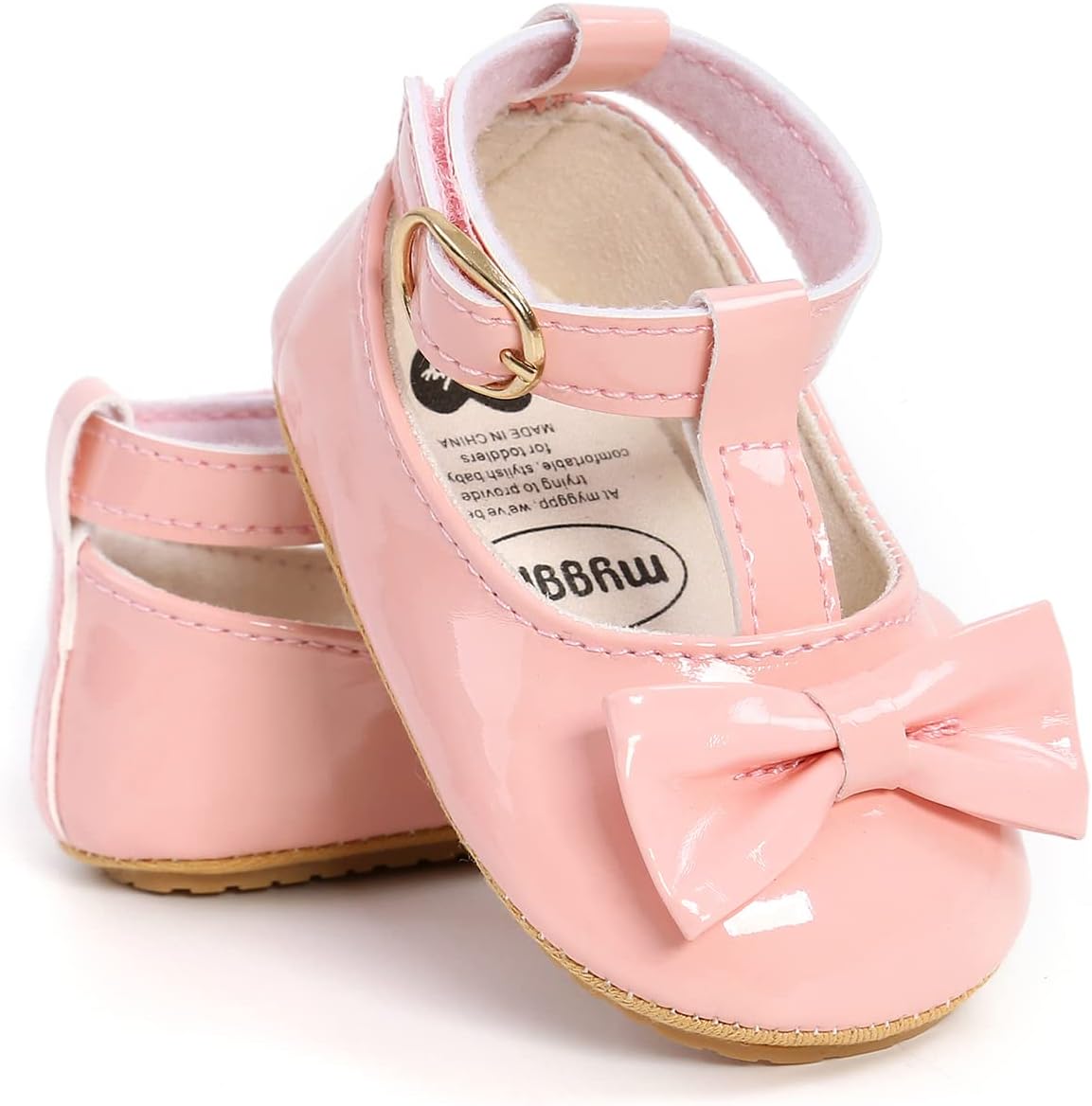 Baby Shoes Mary Jane Flats Non Slip Soft Sole Infant Toddler Sneakers First Walkers Party Christmas Dress Shoes