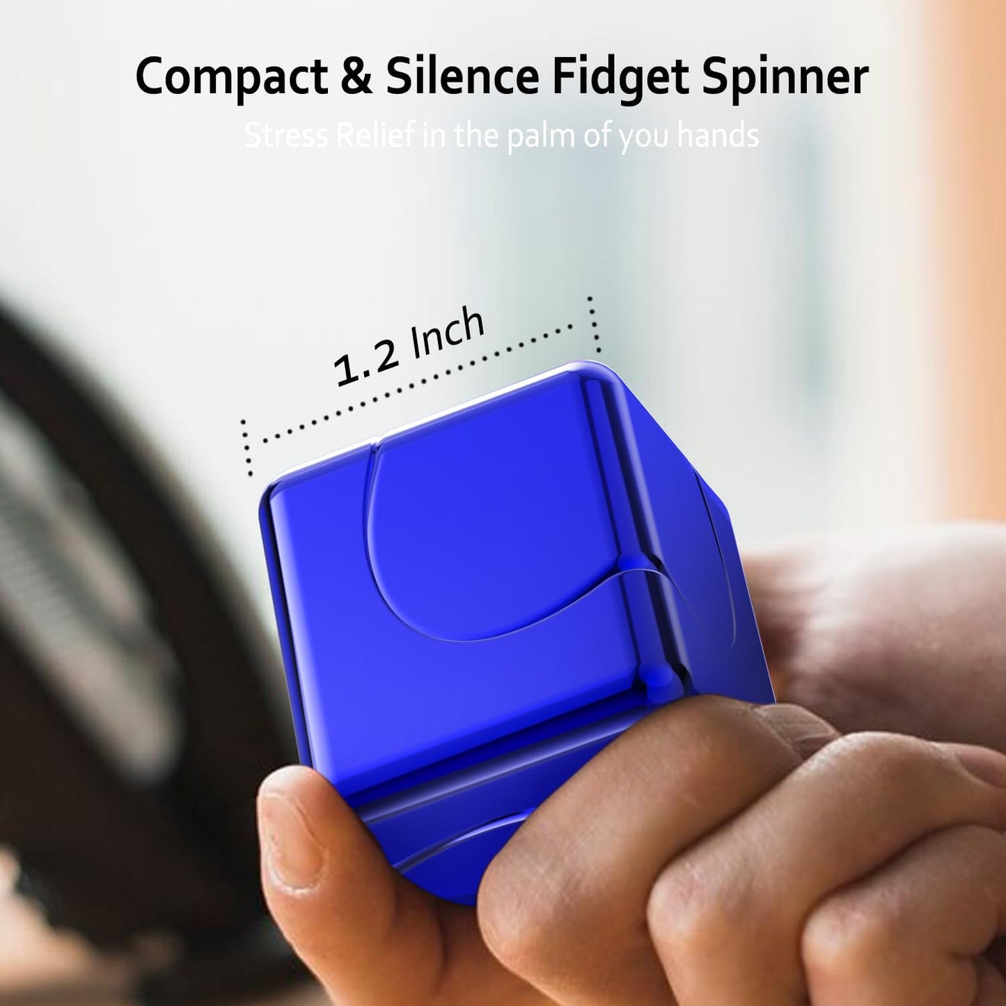 Infinity Gear Fidget Spinner Toy, 2-in-1 Transforming Fidget for Kids and Adults, Stress Relief Toy for Autism, ADHD, Anxiety, OCD, ADD, with LED Light