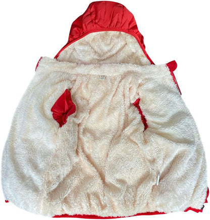 Baby Girls Boys' Winter Fleece Jackets With Hooded Toddler Cotton Dress Warm Lined Coat Outer Clothing
