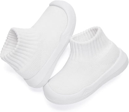 Eashi Baby Boy Girl Non-Skid Indoor Infant Walking Shoes Breathable Warm Elastic Sock Shoes with Memory Sole Protect Toes Outdoor Sneakers