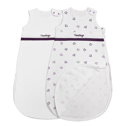 PuppyNap Baby Sleep Sack, Toddler Sleep Sack 2-Pack Set, Sleep Sack 18-24 Months, 100% Organic Cotton Sleep Sack with 2-Way Zipper.