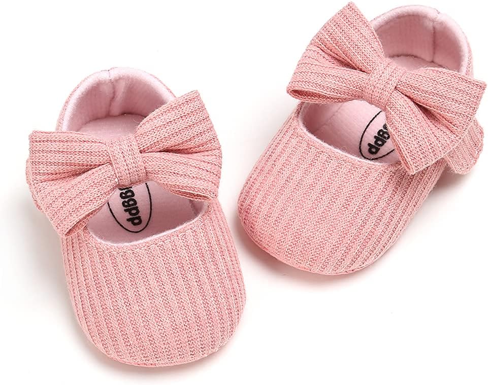 Baby Shoes Mary Jane Flats Non Slip Soft Sole Infant Toddler Sneakers First Walkers Party Christmas Dress Shoes