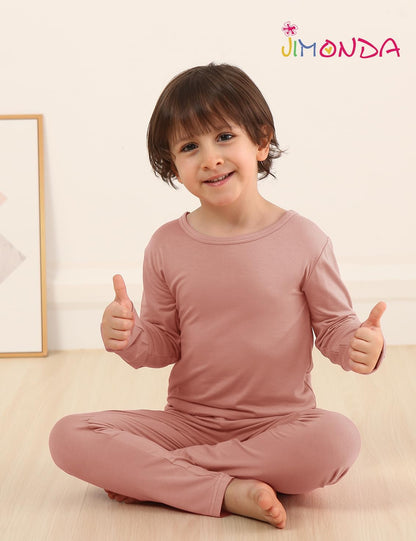 Jimonda Baby Boys Girls Pajama Sets Toddler Sleepwear Cool Jammies 2pcs Viscose from Bamboo PJs 18M-8Y