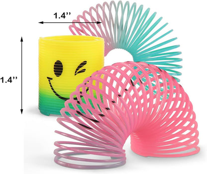 30 Pack Spring Rainbow Magic Fidget Stress Coil Mini Springs Bulk Toys For Party Favor Carnival