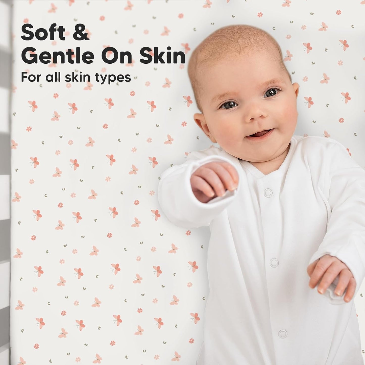 KeaBabies 2-Pack Baby Crib Sheets for Boys, Girls - 52x28 Viscose Derived from Bamboo Toddler Bed