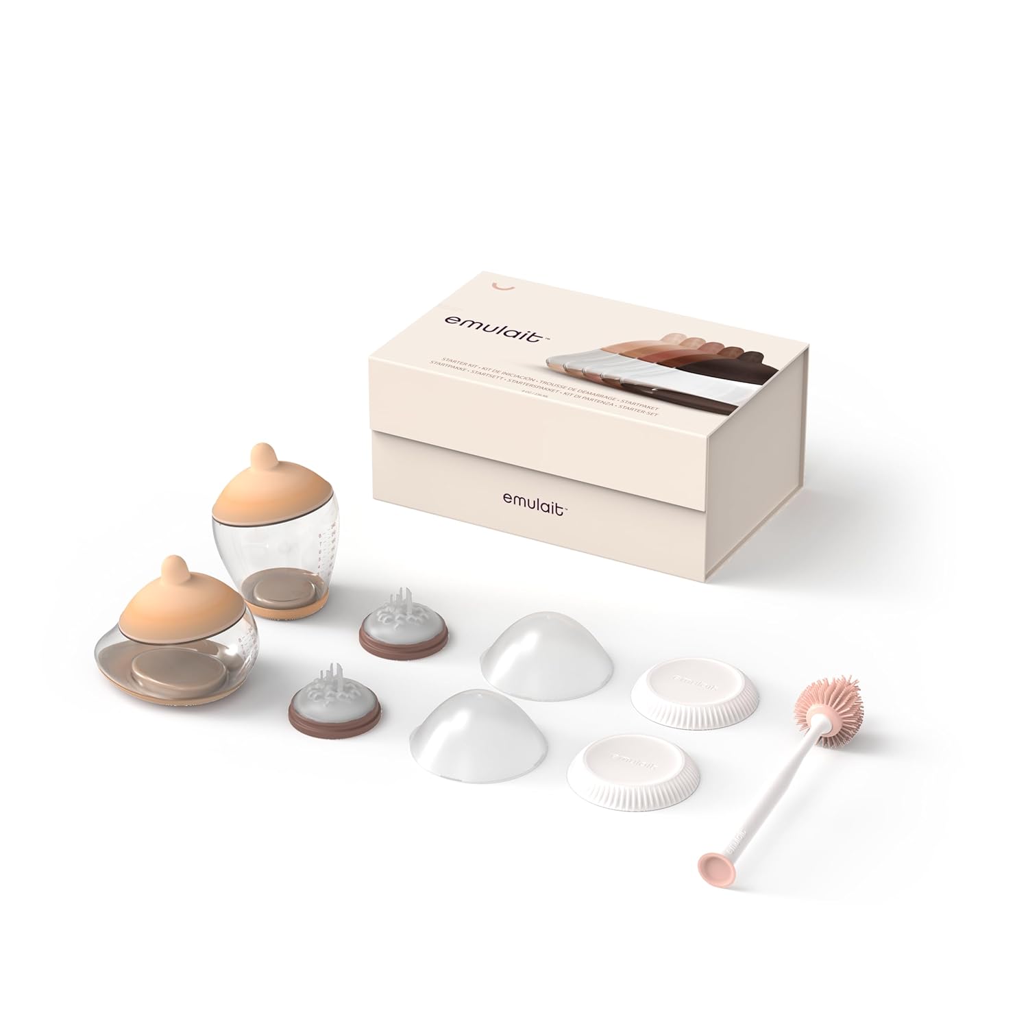 Baby Bottle Starter Kit Includes 2 Bottles 2 Nipples 2 Caps 2 Lids 2 Responsive Flow Valves