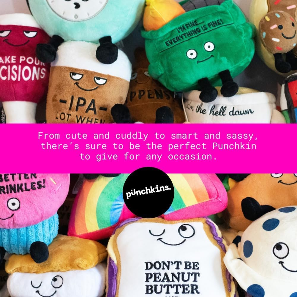 Milking It Plushie, Funny Meme Gag Gift, Comical Plush Collectible, Stocking Stuffer Present, Great for Emotional Support, Fun Desk Accessory, Weighted Base for Display