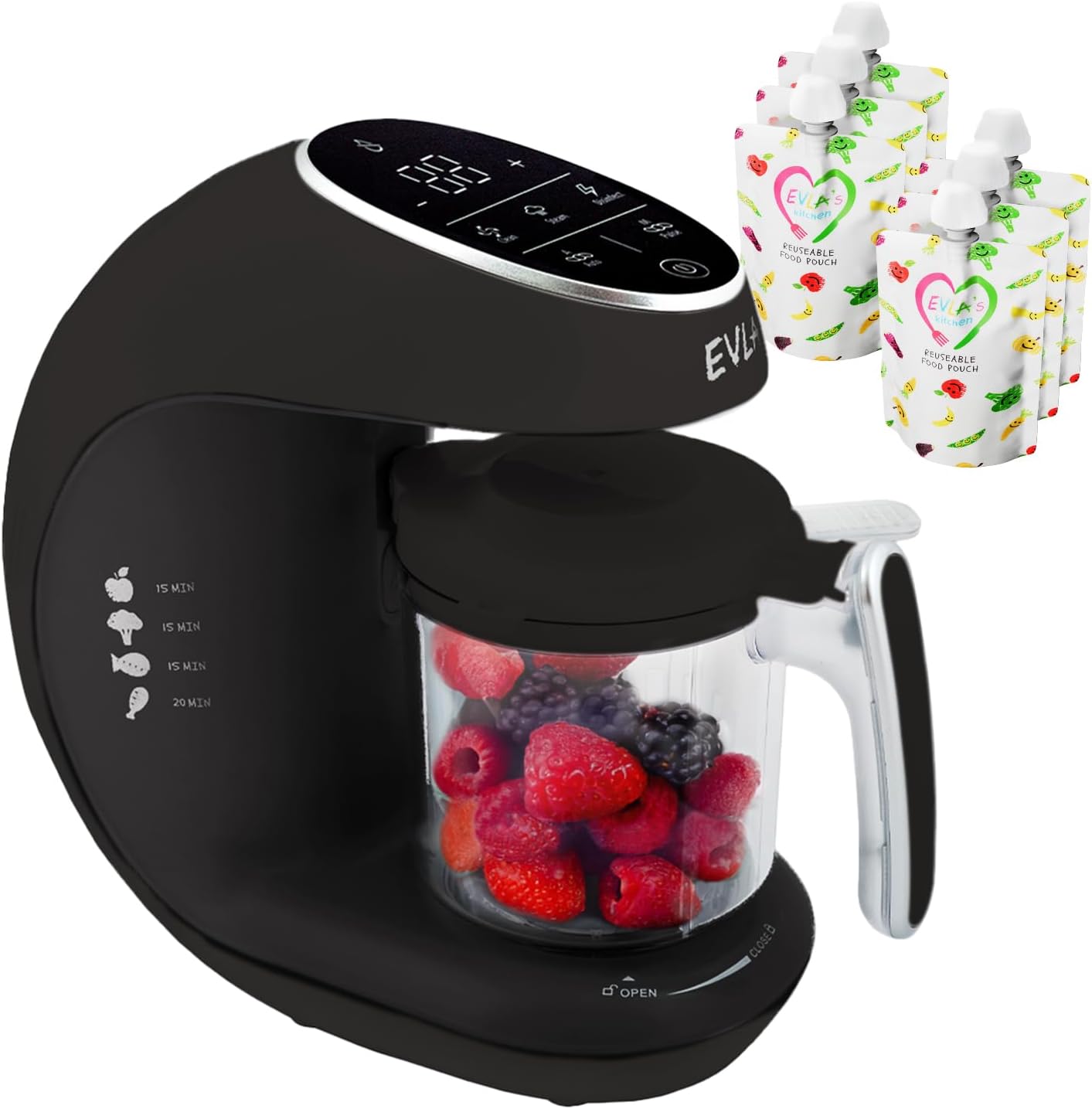 EVLA'S Baby Food Maker, Steamer, Blender, Baby Food Processor for Healthy Homemade Baby Food in