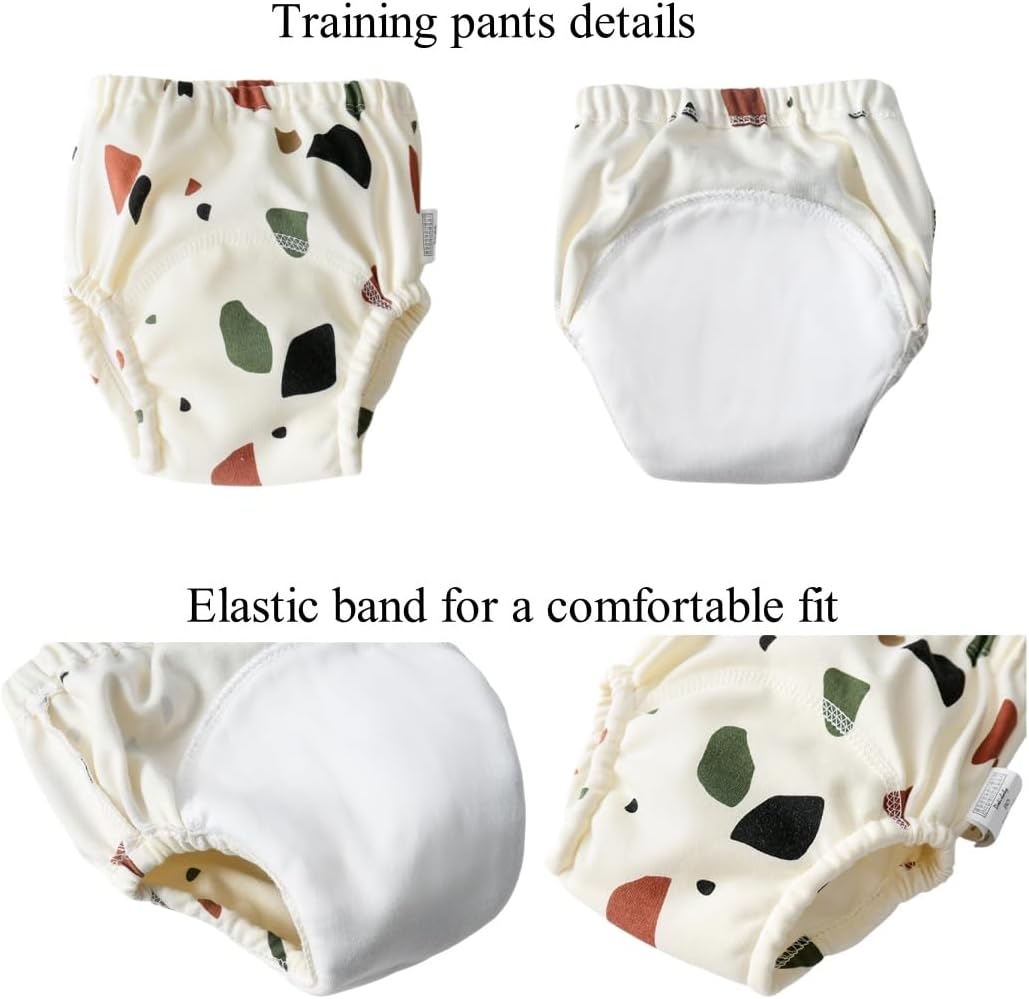 Baby Training Underpants,Soft Cotton Absorbent Potty Training Underwear For Baby Boys And Girls 6 Pack