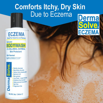 Dermasolve Eczema Relief Body Wash (2 Pack) | Protects, Moisturizes, and Repairs Skin - Kids
