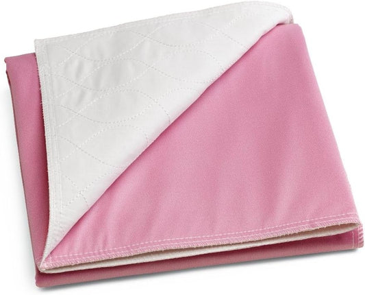 Medline Sofnit 300 Reusable Underpad, Pink/White, 18" x 24" - Moderate Absorbency, Leak-resistant