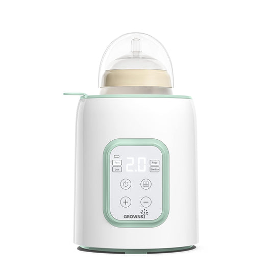 GROWNSY Baby Bottle Warmer, 8-in-1 Fast Baby Milk Warmer with Timer for Breastmilk or Formula