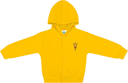 Creative Knitwear College Baby Snap Hooded Jacket - Team Logo, Multiple Colors, for Boys & Girls, (0-24 Months)