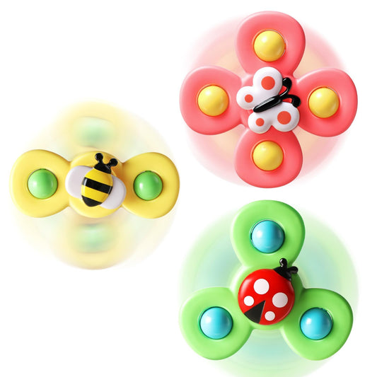 ALASOU Suction Cup Spinner Airplane Travel Toys for 1 Year Old Boy Girl