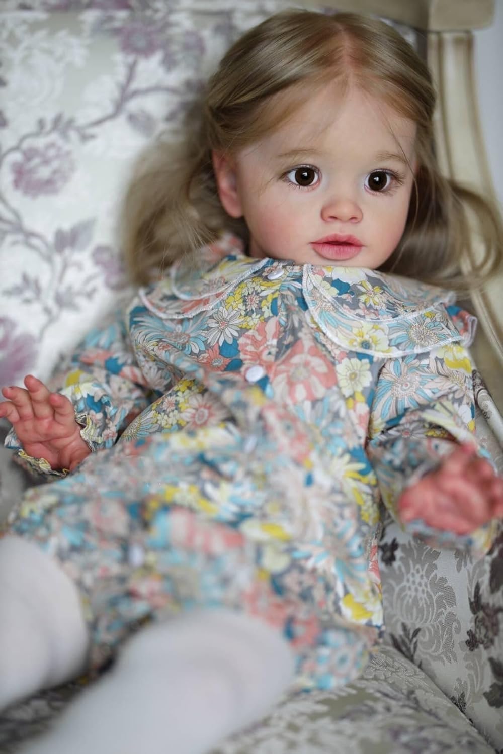 iCradle 26 Inch Big Realistic Reborn Toddler Girl Doll Handmade Silicone Soft Vinyl limbs and cloth