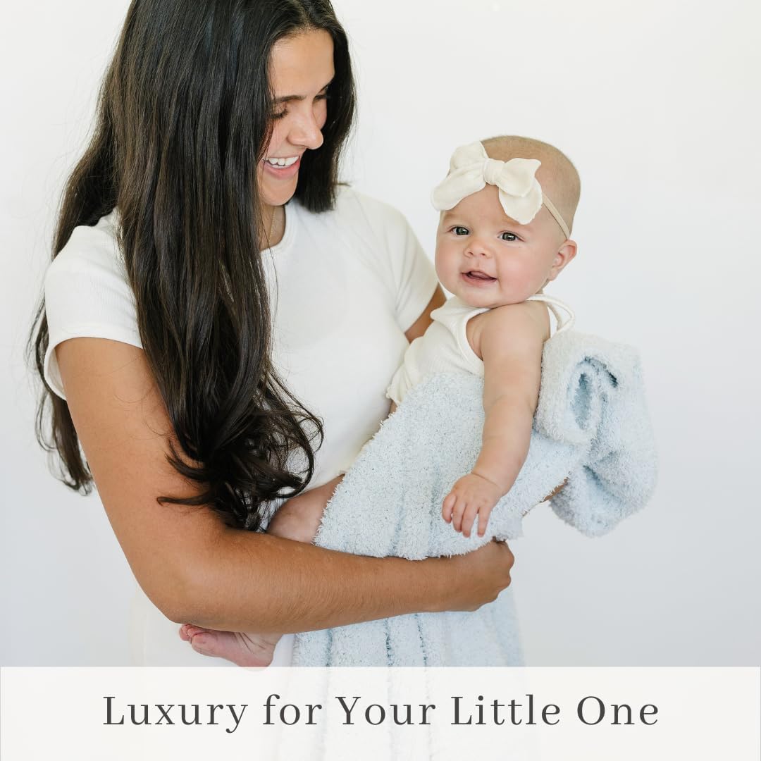 SARANONI Bamboni Luxury Baby Blanket | Plush Blanket for Infant Boys & Girls | Receiving Blanket