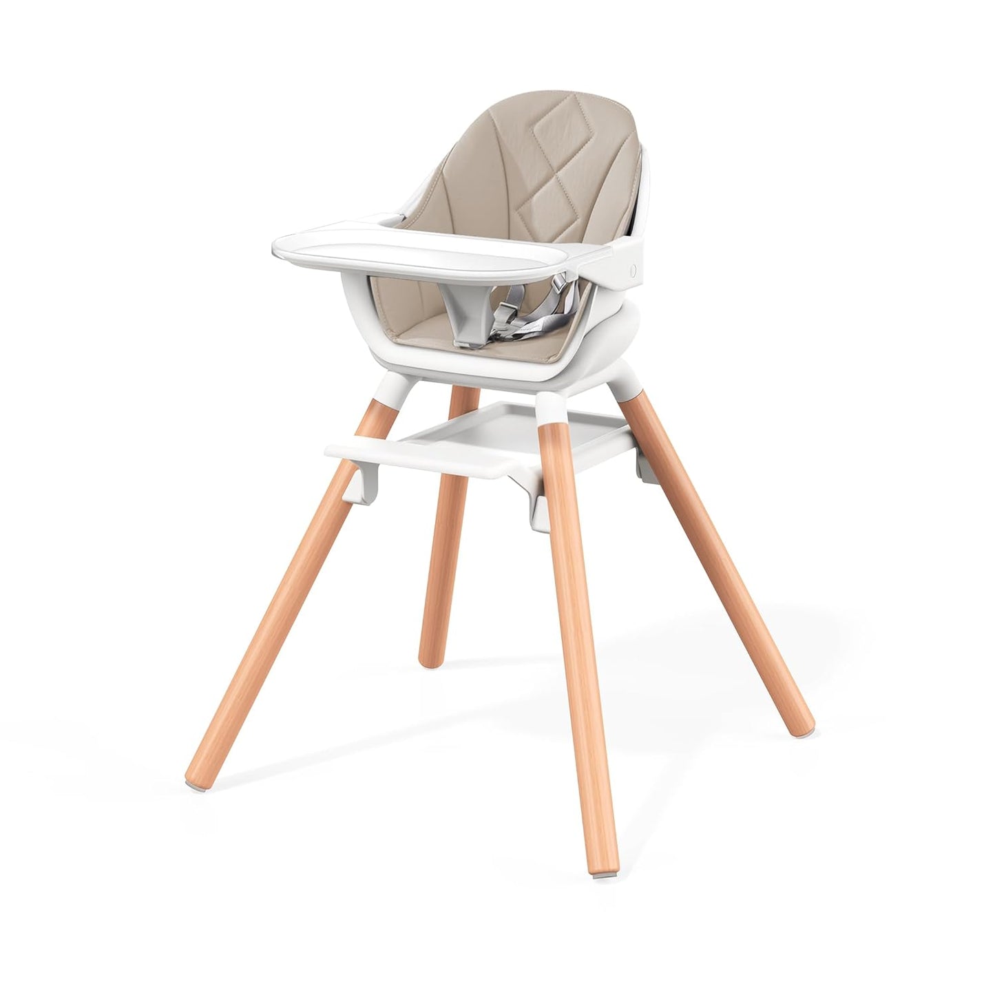Baby High Chair, Highchair for Baby & Toddler, Easy Clean Infant Highchair, 6 in 1 Feeding High