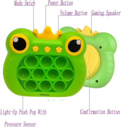 Pop It Fidget Toys Fast Push Game Handheld Game Puzzle Game for Kids 3-12 Birthday Gifts ，Sensory Fidget Toys for Kids and Adult（Green）