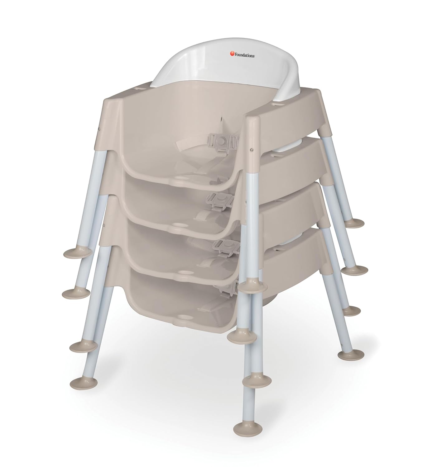 Foundations Secure Sitter Feeding Chairs Multipack, No-Tip Feet, 3-Point Adjustable Harness
