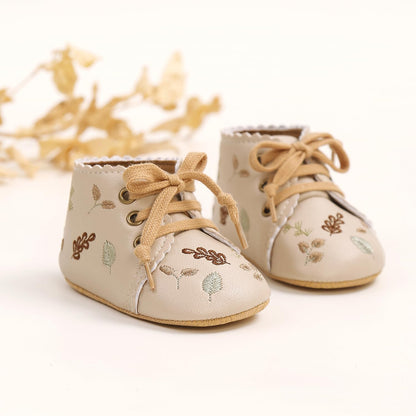 Baby Shoes Mary Jane Flats Non Slip Soft Sole Infant Toddler Sneakers First Walkers Party Christmas Dress Shoes