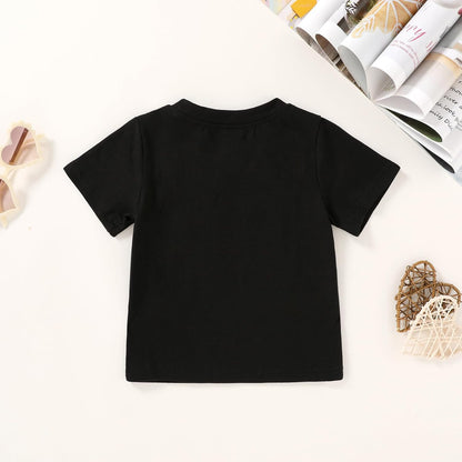 Happy Town Toddler Clothes Baby Boy Girl Smiley Face Shirt Short Sleeve T-Shirt Tee Summer Tops Outfits