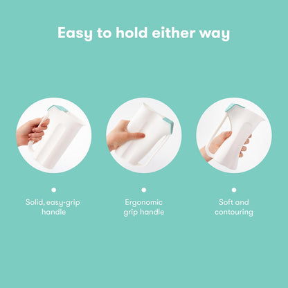 Frida Baby Control The Flow Bath Rinse Cup, Tear Free Rinser to Wash Hair and Body with Easy Grip