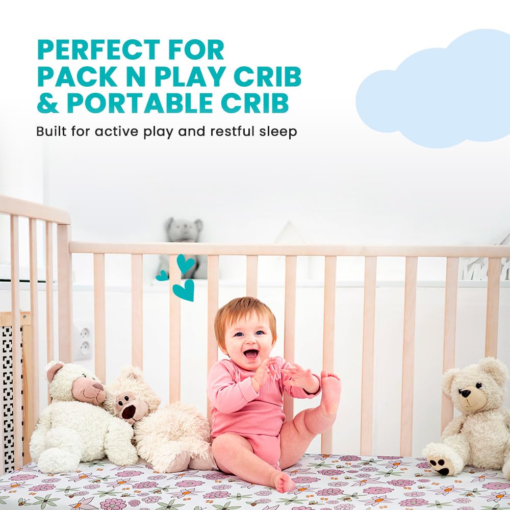Breathable Crib Mattress, Washable High Rebound Foam for Baby Cribs, Fits Standard Toddler Beds