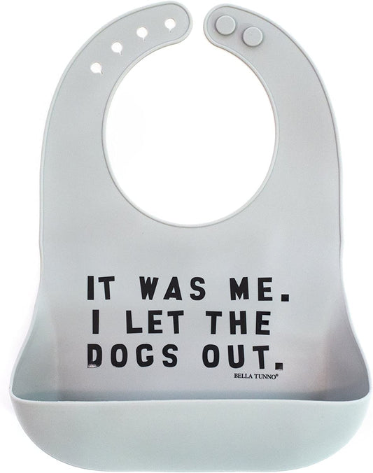 Baby Bib for Eating by Bella Tunno, Waterproof Silicone Bib with Large Food Catcher, Adjustable Fit