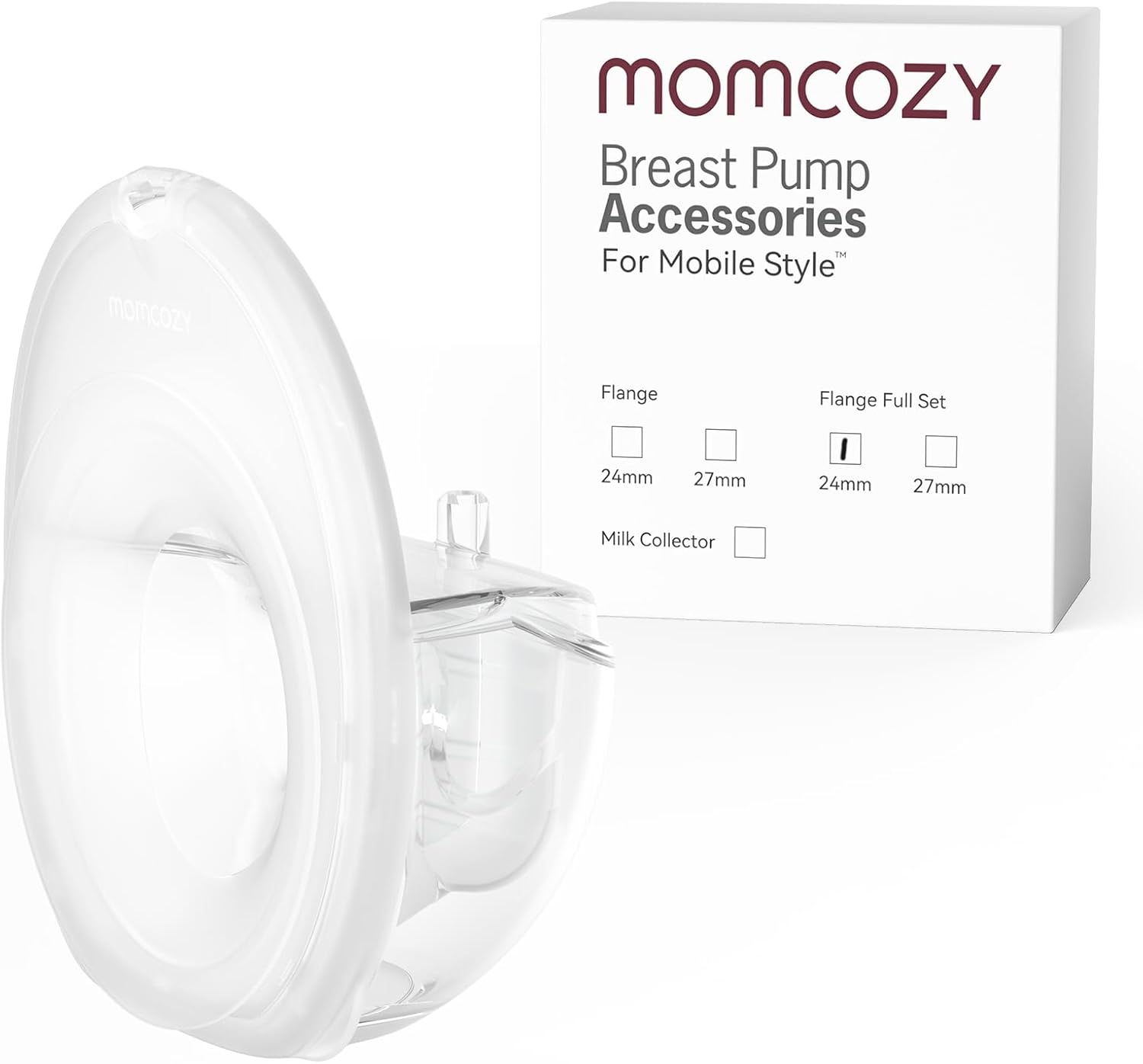 Momcozy Full Set Collector Cup Only Compatible with Momcozy Mobile Style | M6 NOT for Others.