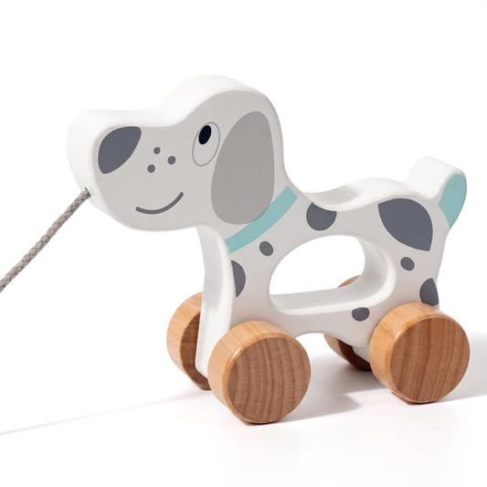 WoodenEdu Baby Toys Car,Wooden Pull Along Toy for Toddlers 1 2 3 Year Olds