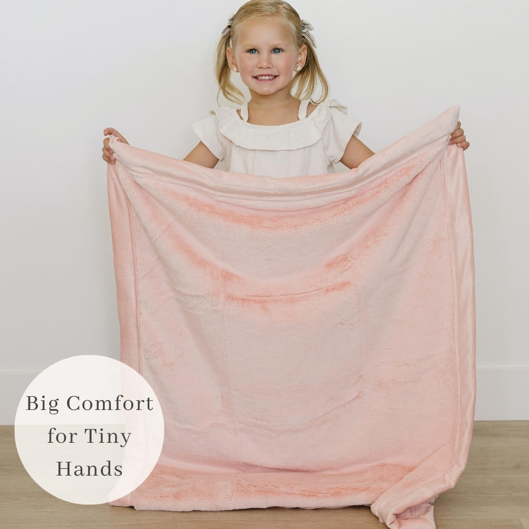 SARANONI Receiving Blankets for Babies Super Soft Boutique Quality Lush Luxury Baby Blanket (Peach