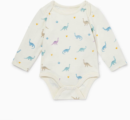 MORI Baby Supreme Comfort Long Sleeve Bodysuit for Boys and Girls - Unisex Romper with Envelope
