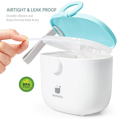 Termichy Baby Formula Dispenser, Portable Milk Powder Dispenser Container with Carry Handle and