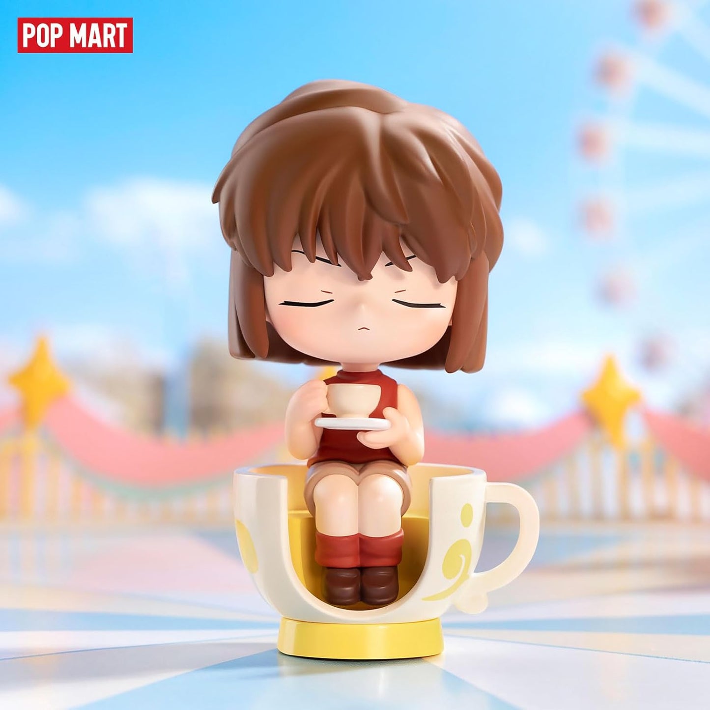 POP MART Detective Conan Case Closed Carnival Series Blind Box Figures, Random Design Mystery Toys for Modern Home Decor, Collectible Toy Set for Desk Accessories, Single Box
