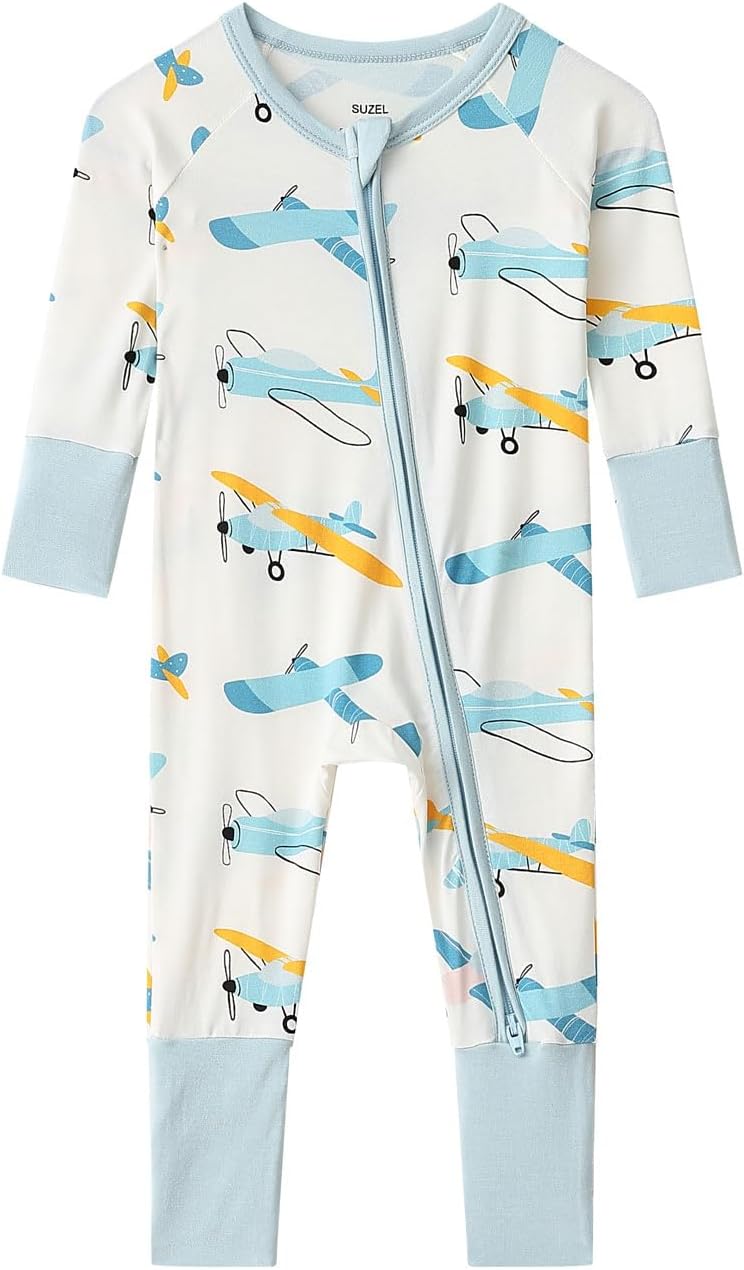 Baby Viscose from Bamboo Footless Pajamas Boys Girls Zippy Pjs Sleep 'N Play Romper - 0-24 Months