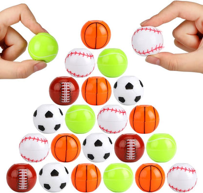 42 Pack Sport Party Favors, Mini Fidget Spinner Sport Ball Toys for Kids Fidget Toys Soccer