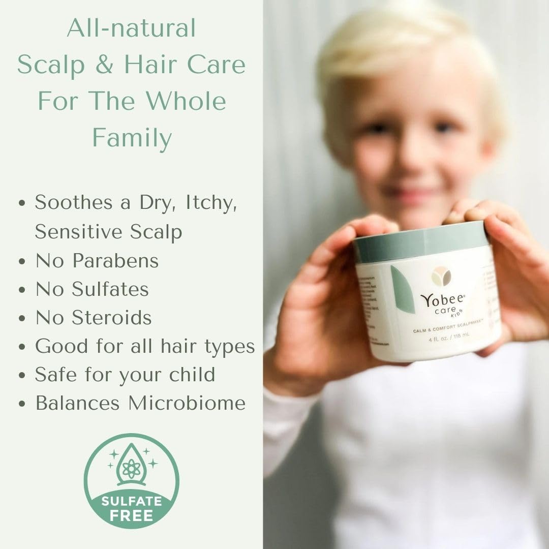 Yobee Calm & Comfort Scalp Mask, Soothing, Gentle Hair Care, Clinically Proven, Sensitive-Skin