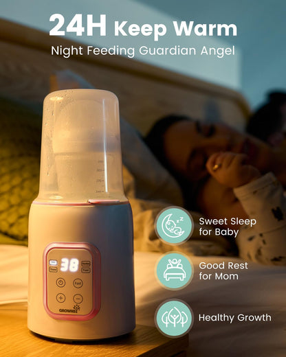 GROWNSY Bottle Warmer, Fast Baby Bottle Warmer for All Bottles, Milk Warmer for Breastmilk or