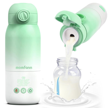 Portable Bottle Warmer for Travel, Dual Heating Modes for Breastmilk & Water, Portable Bottle Milk