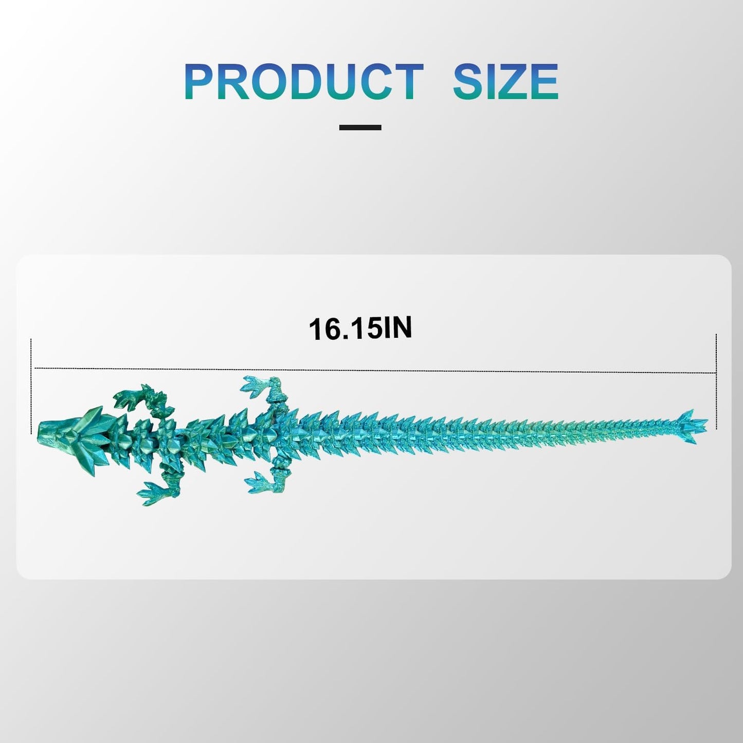 Dragon Eggs with Dragon Inside, 16.5 Inch Large 3D Printed Dragon Egg Articulated Dragon Crystal Dragon Executive Desk Toys Fidget Toy for Autism/ADHD (Red Green Blue, only Dragon)