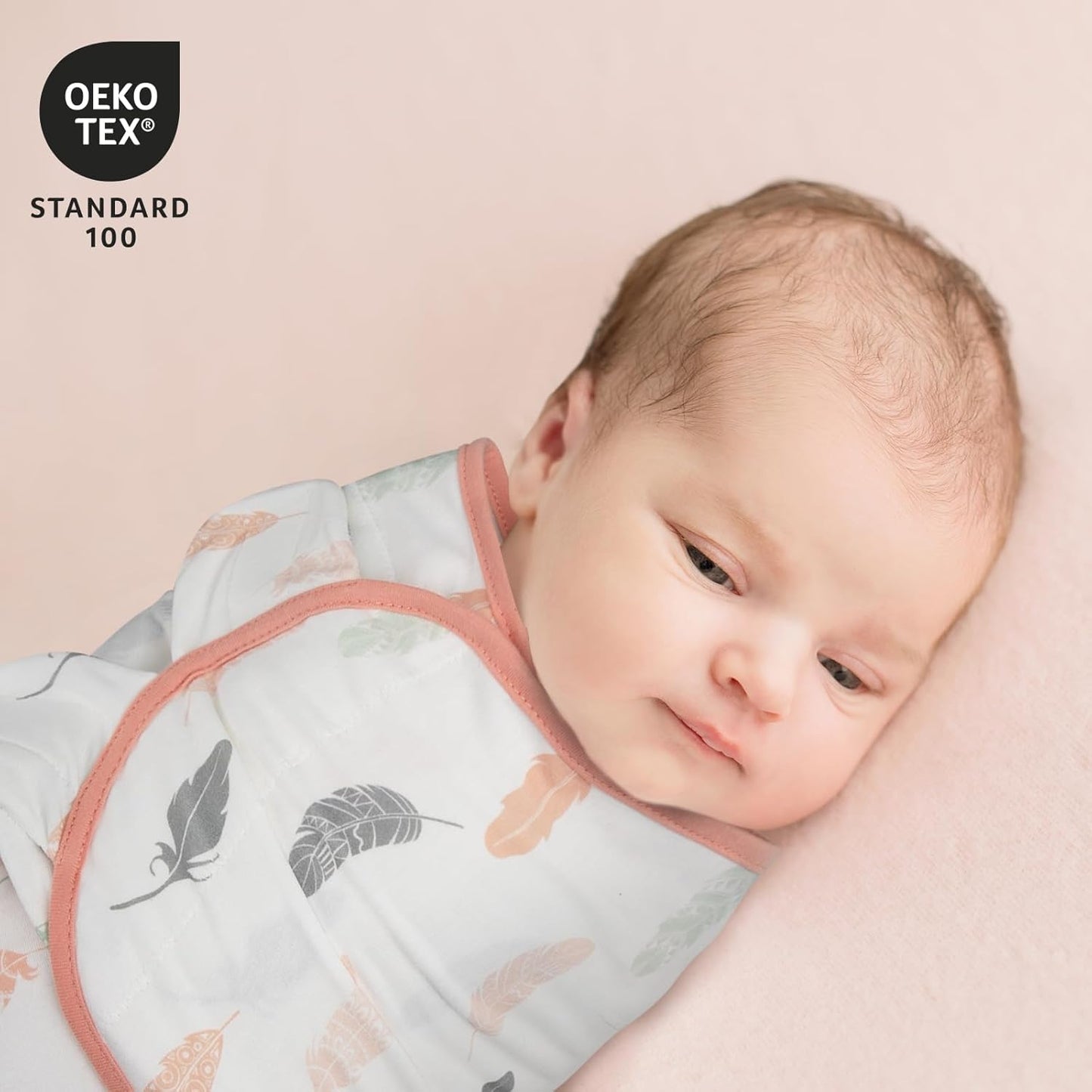 Organic Baby Swaddle Sleep Sacks, 3-Pack Swaddles for Newborns Baby Essentials, Infant 0-3 Months