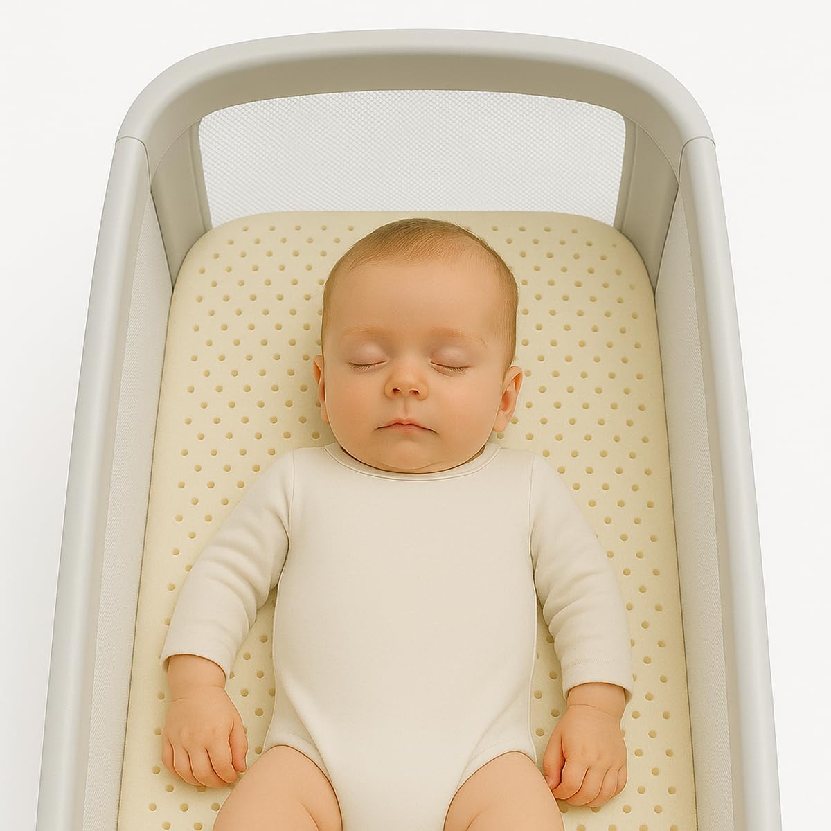 Organic Cotton Crib Mattress Protector - Water Resistant Flat Sheet Liner Pad, Skin Friendly