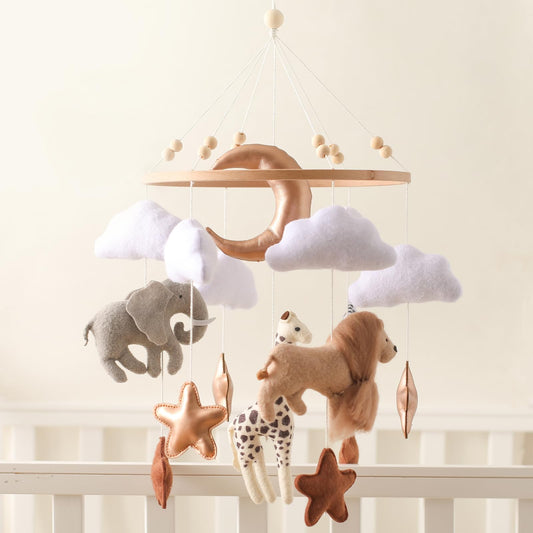 Ikubigu Baby Mobile for Crib, Baby Crib Mobile for Boys Girls, Baby Mobile for Bassinet, Boho