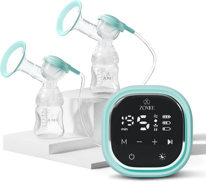 Zomee Z2 Double Electric Breast Pump - Shabbat Mode Edition - Portable, Hands Free Pumping Hospital