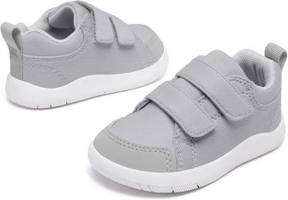 MORENDL Wide Toe Box Shoes Toddler Barefoot Shoes Baby Walking Shoe Boy Girl Non-Slip Zero Drop Minimalist Sneakers Comfort Tennis Outdoor Activities