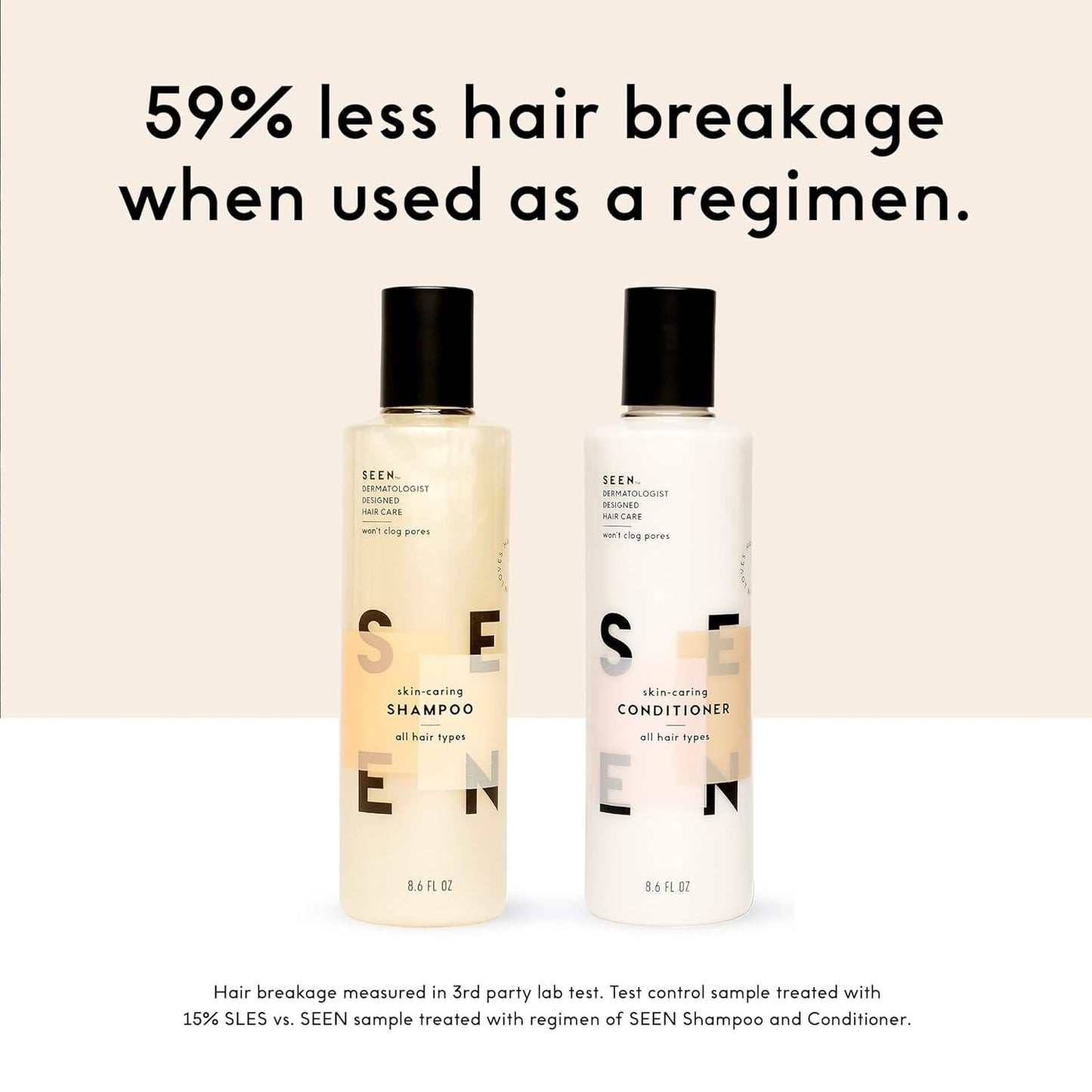 SEEN Shampoo Eco-Refill -Non-Comedogenic & Sulfate-Free Hair Shampoo- Dermatologist-Developed
