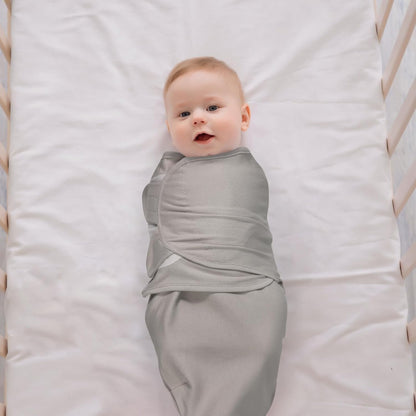 Baby Swaddle Sacks, 3-Pack Newborn Organic Cotton Swaddle Wrap, Adjustable Swaddling Blankets